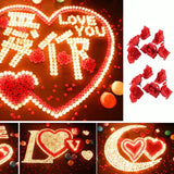 50pcs /Pack Simulation Rose Wedding Home Decoration Petals