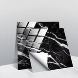 PVC Crystal Covered Film Geometric Pattern Tile Wall Sticker, 20 PCS 10cm