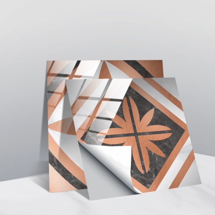 PVC Crystal Covered Film Geometric Pattern Tile Wall Sticker, 20 PCS 10cm