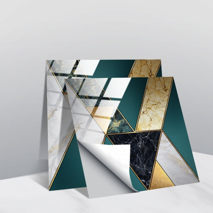 PVC Crystal Covered Film Geometric Pattern Tile Wall Sticker, 20 PCS 15cm