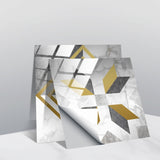 PVC Crystal Covered Film Geometric Pattern Tile Wall Sticker, 20 PCS 20cm