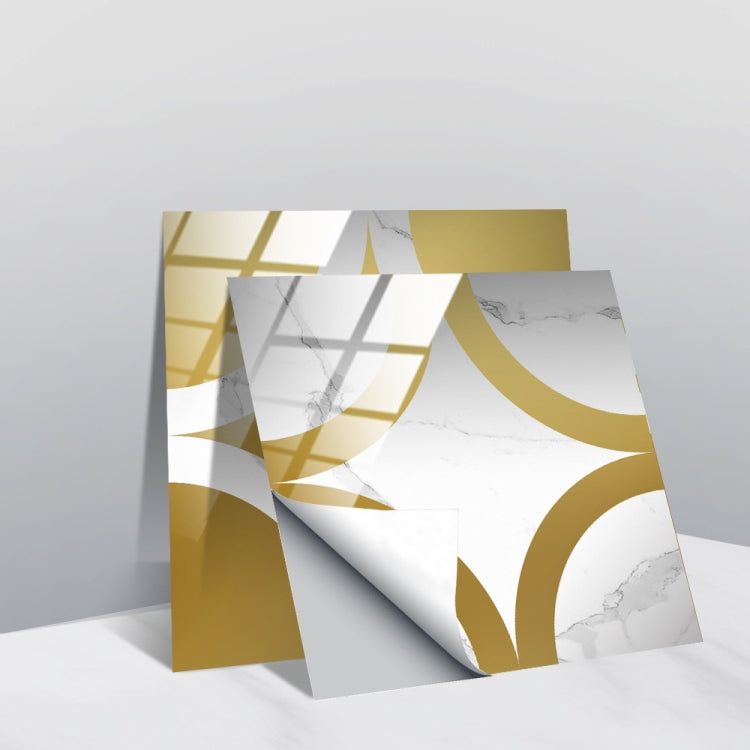 PVC Crystal Covered Film Geometric Pattern Tile Wall Sticker, 20 PCS 20cm