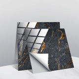 PVC Crystal Covered Film Geometric Pattern Tile Wall Sticker, 20 PCS 20cm