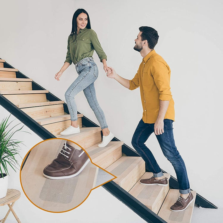 15 PCS PEVA Rubber Non-marking Step Non-slip Tape,Size:, 10 x 60cm, 10 x 81cm, 15 x 61cm, 15 x 76cm, 15 x 81cm