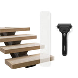 15 PCS PEVA Rubber Non-marking Step Non-slip Tape,Size:, 10 x 60cm, 10 x 81cm, 15 x 61cm, 15 x 76cm, 15 x 81cm 15 x 81cm Gravel Transparent