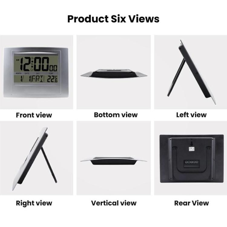 Home Big Screen Display Digital Electronic Wall Clock Living Room Temperature Clock, Anniversary Alarm