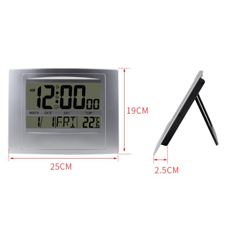 Home Big Screen Display Digital Electronic Wall Clock Living Room Temperature Clock, Anniversary Alarm