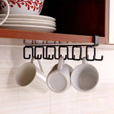 Hole-free Hanging Cup Holder Clip-type Double-row Hook Frame, Clip-type Hook Frame
