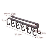 Hole-free Hanging Cup Holder Clip-type Double-row Hook Frame, Clip-type Hook Frame