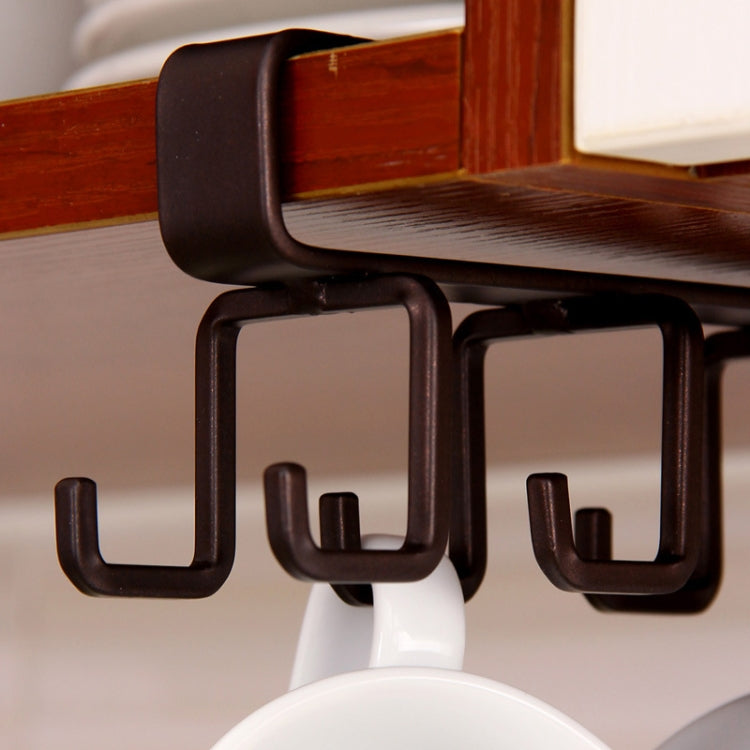 Hole-free Hanging Cup Holder Clip-type Double-row Hook Frame, Clip-type Hook Frame