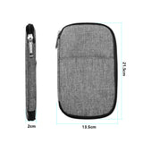 OMOUBOI Outdoor Travel Storage Bag Multi-Function Passport Package, Black, Red, Dark Blue, Gray White, Olive