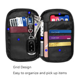 OMOUBOI Outdoor Travel Storage Bag Multi-Function Passport Package, Black, Red, Dark Blue, Gray White, Olive