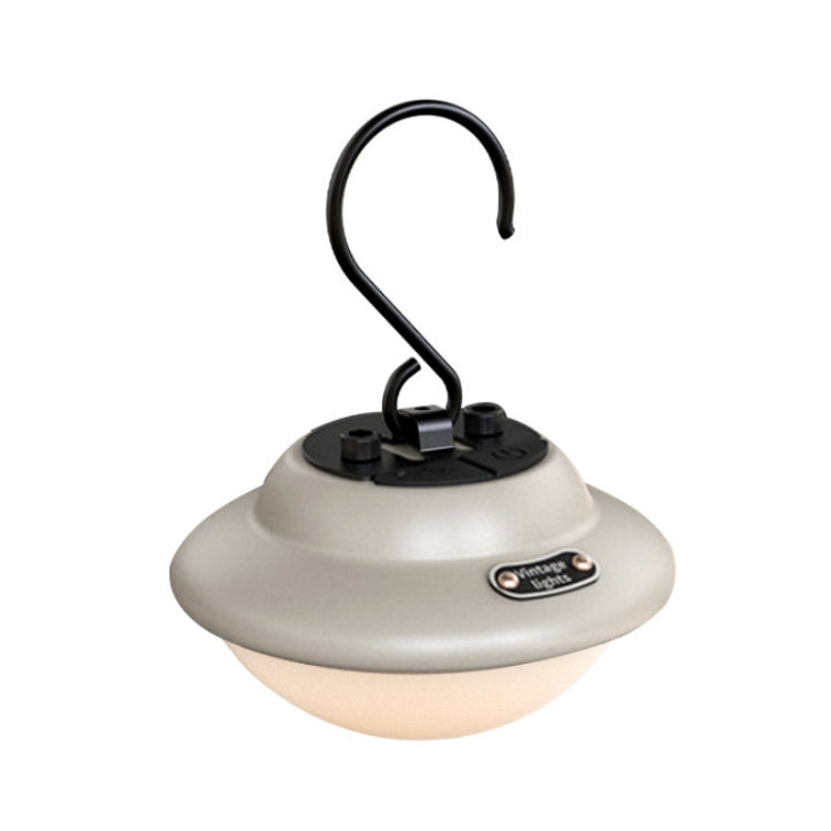 Outdoor Portable Hanging USB Charging Camping Light, Black, Beige