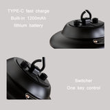 Outdoor Portable Hanging USB Charging Camping Light, Black, Beige