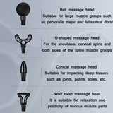 PS818 Variable Speed Vibrating Mini Muscle Fascia Relax Massager, 12 Gear (Gray), 12 Gear (Green), 12 Gear (Pink)