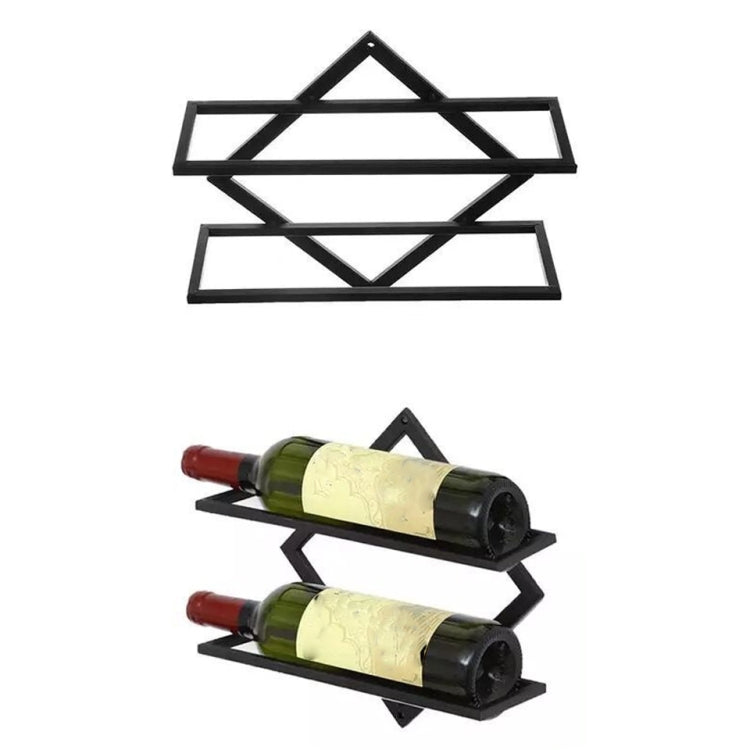 Wall Mounted Wine Rack Kitchen Dining Room Hanging Wine Glass Wine Bottle Rack, Wine Bottle, Hanging Cup Wine Bottle Wine Bottle