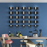 Wall Mounted Wine Rack Kitchen Dining Room Hanging Wine Glass Wine Bottle Rack, Wine Bottle, Hanging Cup