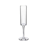 165ml Household Acrylic Champagne Glasses, Black, Transparent