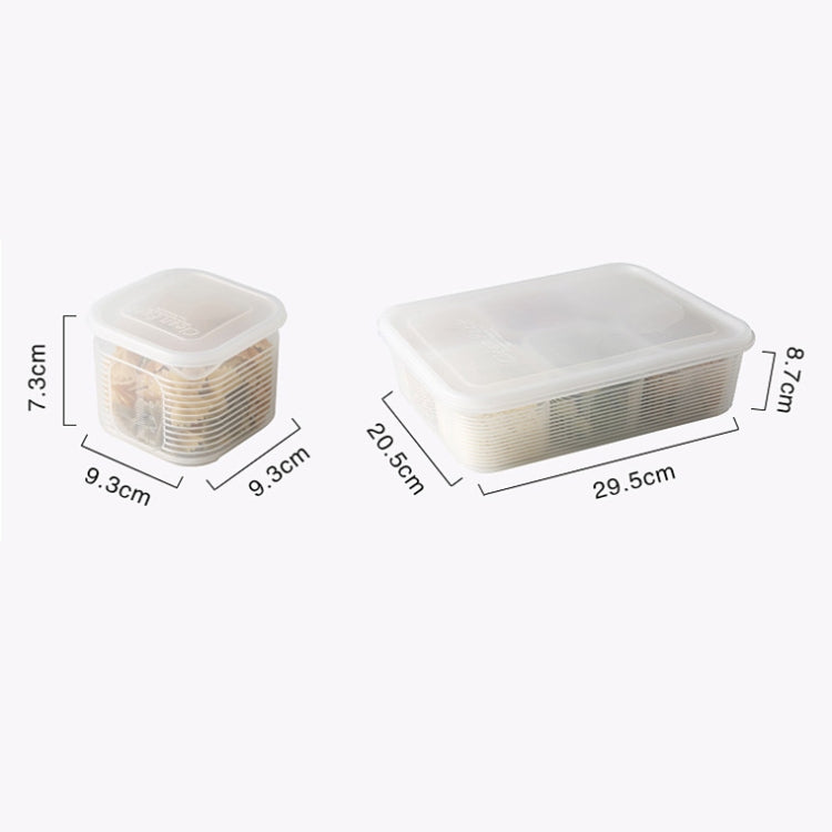 A2958 Chopped Onion Garlic Refrigerator Preservation Box with Lid, Small, 6-pieces / Sets
