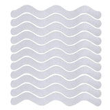 24pcs /Bag Wavy Shaped Gravel Pattern Bathtub Non-Slip Sticker, 1.3 x 18cm