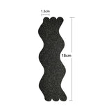 24pcs /Bag Wavy Shaped Gravel Pattern Bathtub Non-Slip Sticker, 1.3 x 18cm