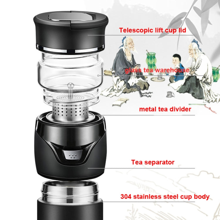 101-500ML Insulation Cup Tea Water Separation Tea Cup,Style:, Stainless Steel Black, Stainless Steel Coffee, Stainless Steel Gray, Black+Gift Box, Coffee+Gift Box, Gray+Gift Box, Glass Black+Gift Box, Glass Coffee+Gift Box, Glass Gray+Gift Box      ...