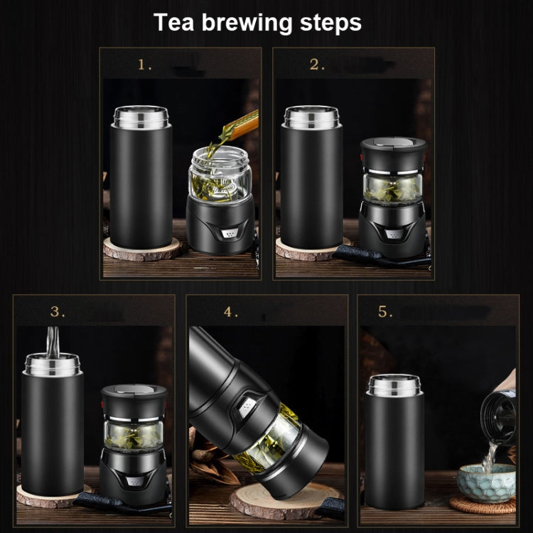 101-500ML Insulation Cup Tea Water Separation Tea Cup,Style:, Stainless Steel Black, Stainless Steel Coffee, Stainless Steel Gray, Black+Gift Box, Coffee+Gift Box, Gray+Gift Box, Glass Black+Gift Box, Glass Coffee+Gift Box, Glass Gray+Gift Box      ...