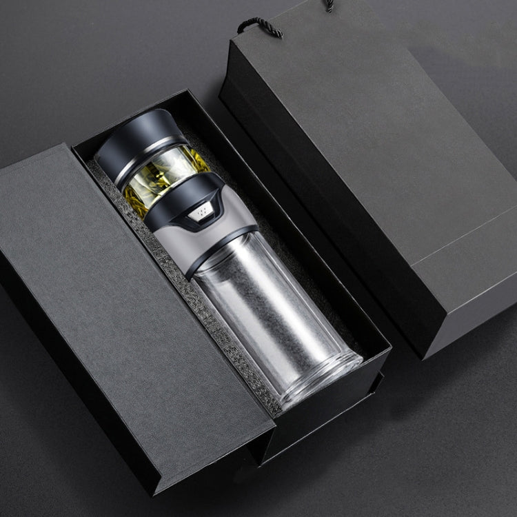 101-500ML Insulation Cup Tea Water Separation Tea Cup,Style:, Stainless Steel Black, Stainless Steel Coffee, Stainless Steel Gray, Black+Gift Box, Coffee+Gift Box, Gray+Gift Box, Glass Black+Gift Box, Glass Coffee+Gift Box, Glass Gray+Gift Box      ... Glass Gray+Gift Box