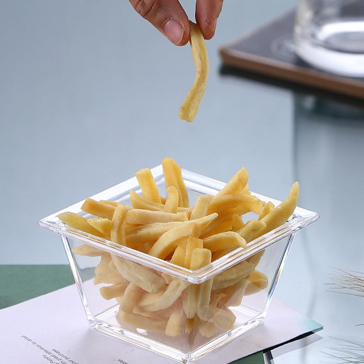 2 PCS Geometric Snack Plate, Small Quartet (White), Small Quartet (Transparent), Big Quartet (White), Big Quartet (Transparent), Hexagonal (Transparent), Quadrilateral (Transparent), Rectangular (Transparent)