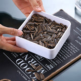 2 PCS Geometric Snack Plate, Small Quartet (White), Small Quartet (Transparent), Big Quartet (White), Big Quartet (Transparent), Hexagonal (Transparent), Quadrilateral (Transparent), Rectangular (Transparent)