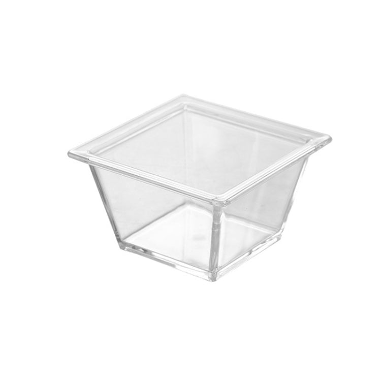 2 PCS Geometric Snack Plate, Small Quartet (White), Small Quartet (Transparent), Big Quartet (White), Big Quartet (Transparent), Hexagonal (Transparent), Quadrilateral (Transparent), Rectangular (Transparent) Small Quartet (Transparent)