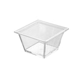 2 PCS Geometric Snack Plate, Small Quartet (White), Small Quartet (Transparent), Big Quartet (White), Big Quartet (Transparent), Hexagonal (Transparent), Quadrilateral (Transparent), Rectangular (Transparent) Small Quartet (Transparent)