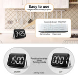 Rechargeable Large Screen LCD Electronic Timing Reminder Alarm Clock Kitchen Baking Timer, Baking Timer
