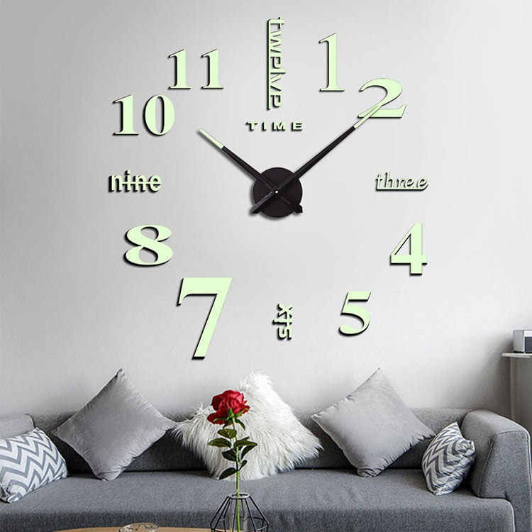 M002 Night Light DIY Digital Wall Clock Living Room Decoration Silent Clock, DIY Digital Wall Clock