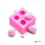 Fondant Chocolate Cake Decorating Strawberry Silicone Mold, Cake Decorating