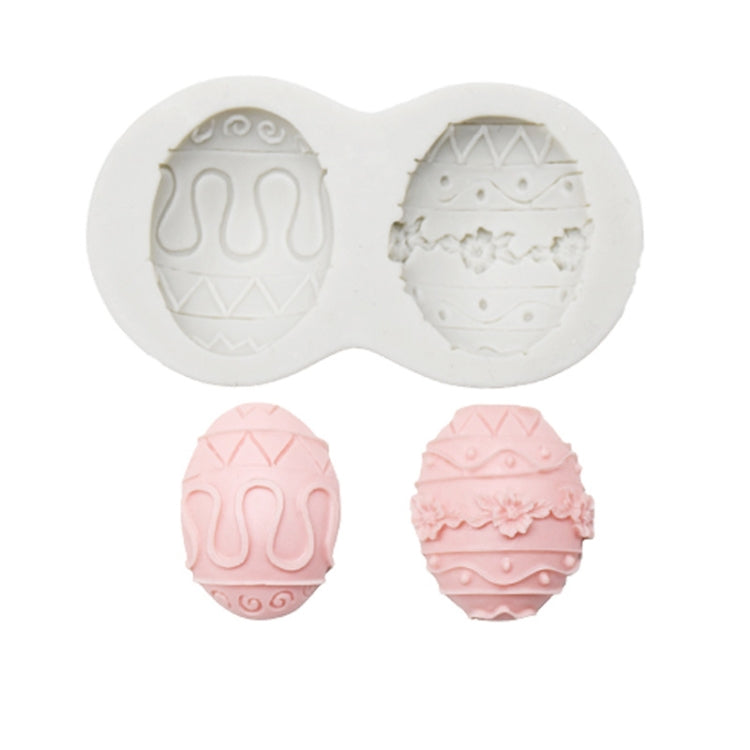 2 PCS Easter Bunny Egg Chocolate Baking Clay Silicone Mold, Three Rabbits, Double Egg, Carrot Rabbit, Bouquet Bunny Double Egg