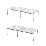 2460 Retractable Multifunctional Kitchen Shelf, White, Grey