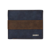 MenBense Large Capacity Short Multi-Card Matte Wallet, Blue, Black, Dark Brown, Light Brown