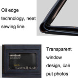 MenBense Large Capacity Short Multi-Card Matte Wallet, Blue, Black, Dark Brown, Light Brown