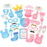 3 Sets Baby Birthday Party Gender Reveal Stickers Photo Props, 30PCS/Set Boy Girl Suit, 25PCS/Set Boys Suit, 25PCS/Set Girls Suit 30PCS Set Boy Girl Suit