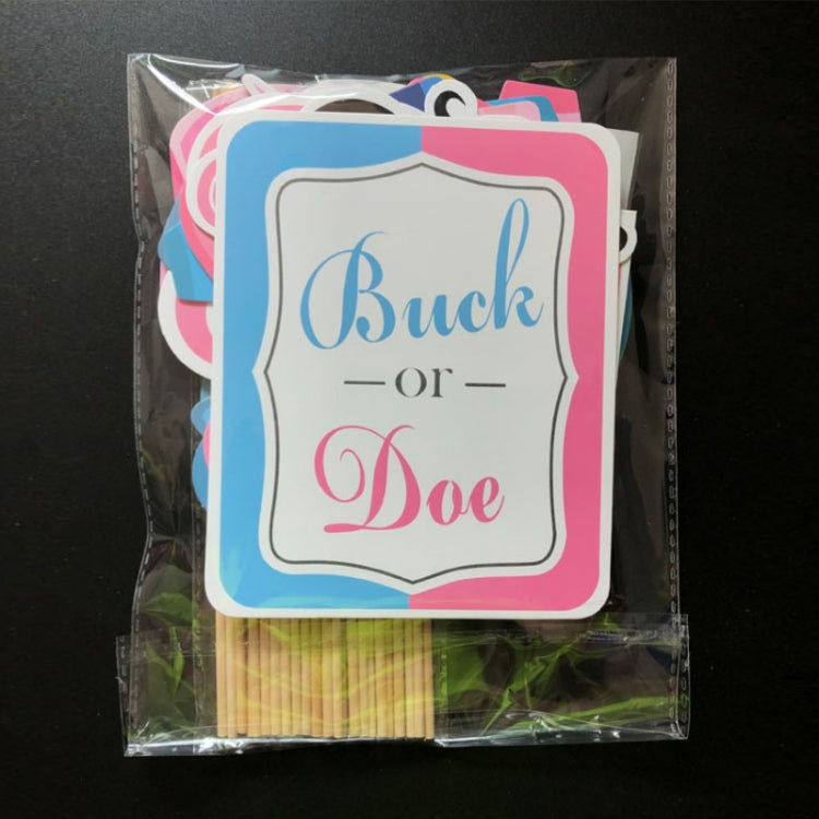 3 Sets Baby Birthday Party Gender Reveal Stickers Photo Props, 30PCS/Set Boy Girl Suit, 25PCS/Set Boys Suit, 25PCS/Set Girls Suit