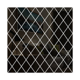 Rhombus Stitching Background Acrylic Mirror Decorative Stickers, Golden Small, Golden Medium, Golden Large, Silver Small, Silver Medium, Silver Large, Black Small, Black Medium, Black Large, Brown Small, Brown Medium, Brown Large, Blue Small, Blue Medi...