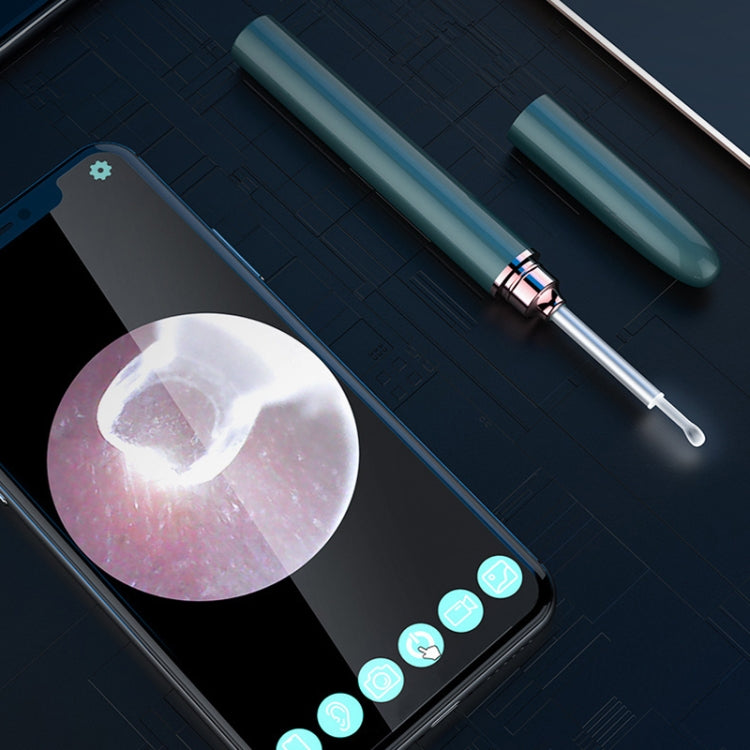 TES02 WIFI High-definition Intelligent Visual Ear Scoop, Dazzling Black, Silver White, Ink Green