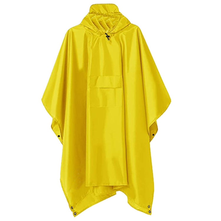3 In 1 Raincoat Backpack Mountaineering Outdoor Hiking Rain Cape Yellow