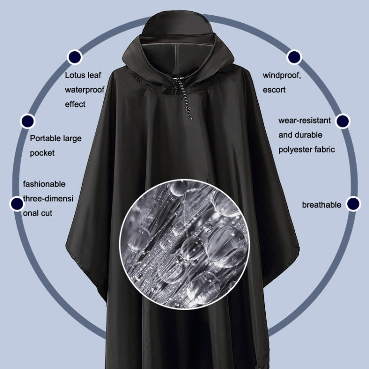 3 In 1 Raincoat Backpack Mountaineering Outdoor Hiking Rain Cape