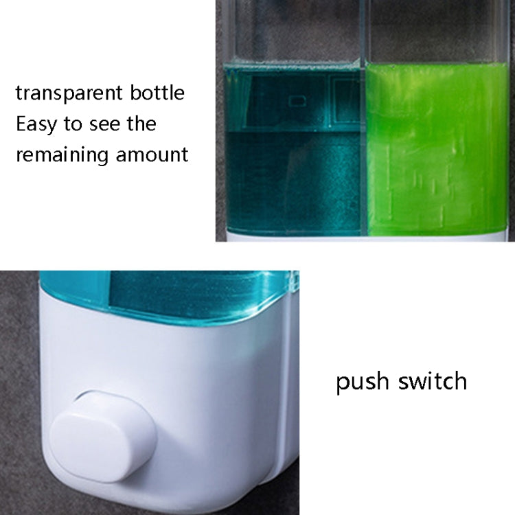 Hotel Bathroom Manual Soap Machine Wall Hanging Paste Transparent Soap, Single Head, Double Head