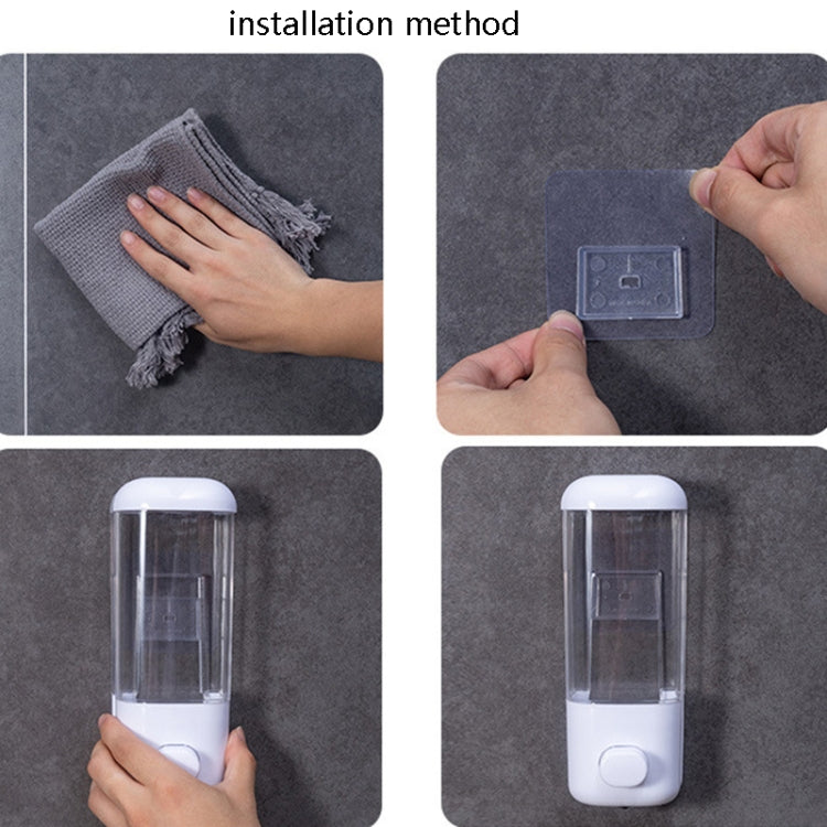 Hotel Bathroom Manual Soap Machine Wall Hanging Paste Transparent Soap, Single Head, Double Head