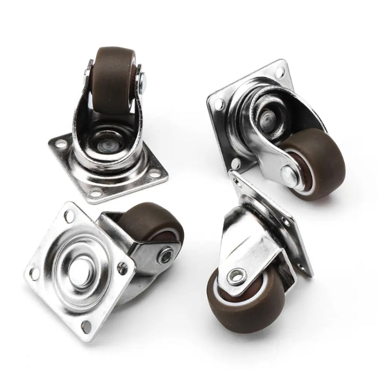 Folding Table Drying Rack Flat Bottom Movable Single Axis TPE Wheel, 1 inch, 1.25 inch, 1.5 inch, 2 inch