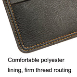 MenBense Men Multi-Card 2 Fold Short Wallet Carrying Card Case, Black, Brown