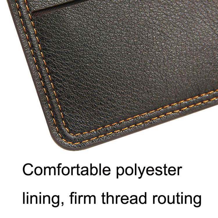 MenBense Men Multi-Card 2 Fold Short Wallet Carrying Card Case, Black, Brown